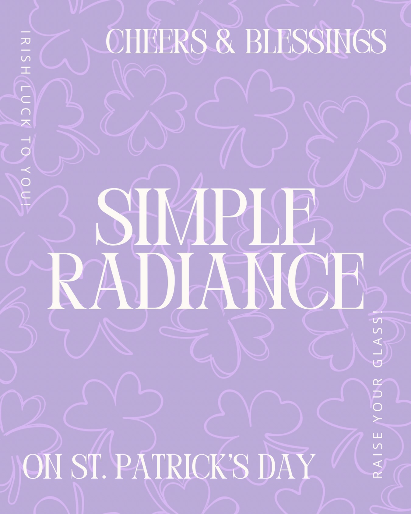 Happy St. Patrick&rsquo;s Day from Simple Radiance ✨🍀
Wishing you a day filled with a little luck, effortless beauty, and a touch of golden glow. Celebrate the day feeling radiant&mdash;like you&rsquo;ve found your own pot of gold.

#SimpleRadiance #StPatricksDayGlow #LuxuryBeauty #RadiantSkin #SelfCareRitual ✨