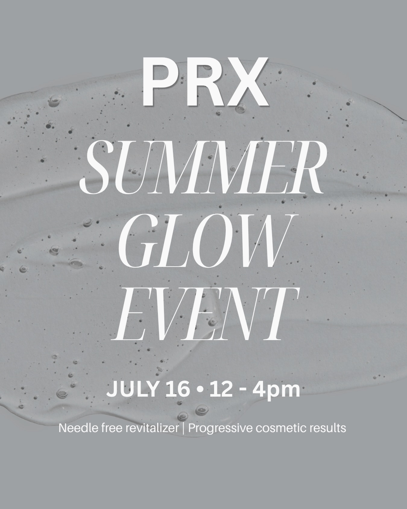 ✨ PRX Summer Glow Event ✨

Your healthiest, brightest skin starts here. Join us on Thursday, July 16, from 12:00&ndash;4:00 PM for our PRX Summer Glow Event at Simple Radiance Med Spa!

PRX is the no-downtime skin treatment that&rsquo;s perfect for summer. It helps improve:
☀️ Fine lines & wrinkles
☀️ Acne & acne scars
☀️ Hyperpigmentation
☀️ Uneven skin tone & texture
☀️ Dull skin by stimulating collagen for an instant glow

Whether you&rsquo;re preparing for vacation, weddings, or simply want radiant skin all season long, this is the perfect time to experience the PRX difference.

📍 Simple Radiance Med Spa
📅 Thursday, July 16
⏰ 12:00 PM &ndash; 4:00 PM

Reserve your spot today and step into your summer glow!✨

#PRXTreatment #AustinMedSpa #SummerGlow #CollagenBoost #HealthySkin